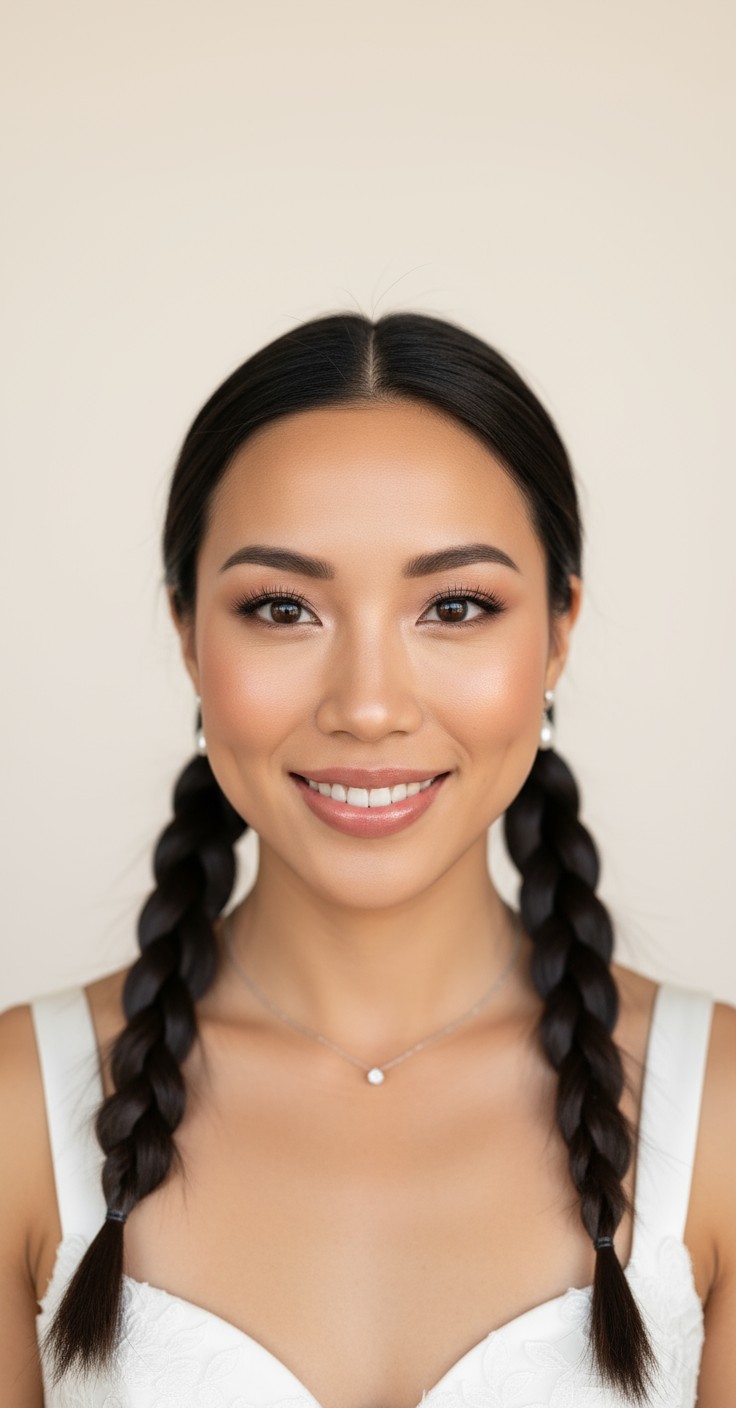 Pigtail Braids Wedding Hairstyles 2025 | BrideLook AI
